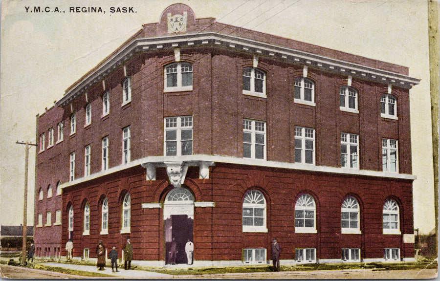 YMCA Regina Saskatchewan c1909 Postcard 