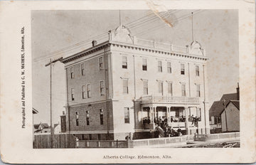 Edmonton Alberta College AB CW Mathers Postcard 