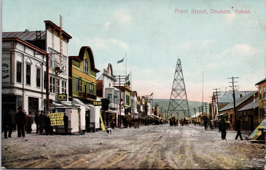 Dawson Yukon YT Front Street Target Gallery Postcard 