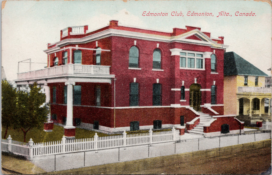 Edmonton Club Edmonton Alberta AB Stedman #1890 Postcard 