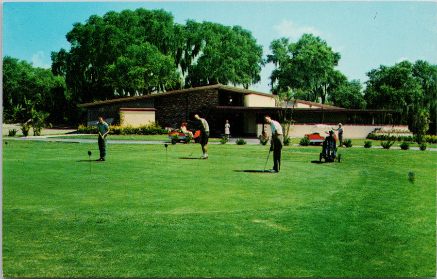 Tarpon Springs Florida Golf Course Golfers Unused Postcard