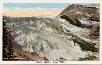 Wapta Glacier Yoho Valley Alberta British Columbia Boundary Notman Unused Litho Postcard 