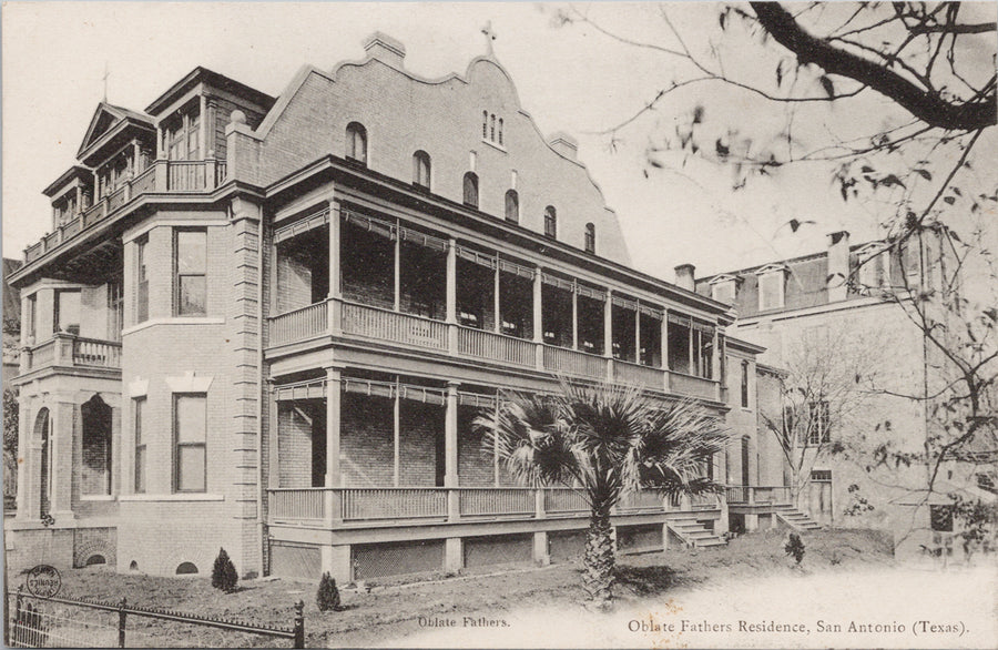 Oblate Fathers Residence San Antonio TX Postcard 