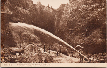 Hydraulicking on French Hill Yukon YT Unused #816 Zaccarelii's Book Store Postcard 