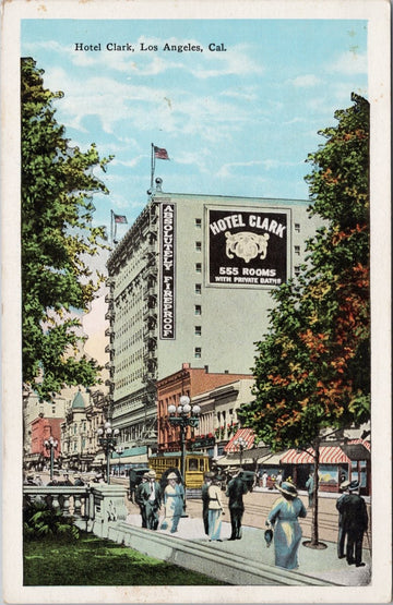 Hotel Clark Los Angeles CA California Unused Kropp Co Postcard SP9