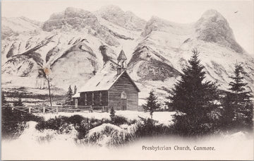 Presbyterian Church Canmore Alberta  Postcard 