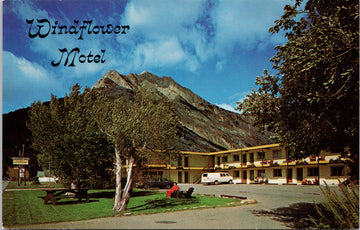 Windflower Motel Waterton Lakes National Park Alberta Postcard 