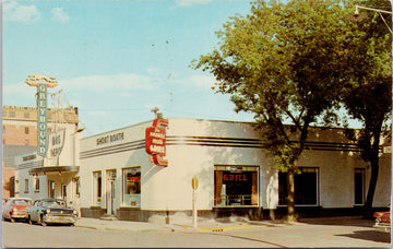 Greyhound Bus Depot Brandon Manitoba Postcard 