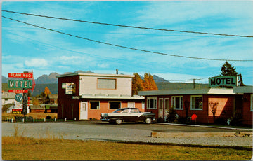 Flamingo Motel Cranbrook BC British Columbia Postcard 