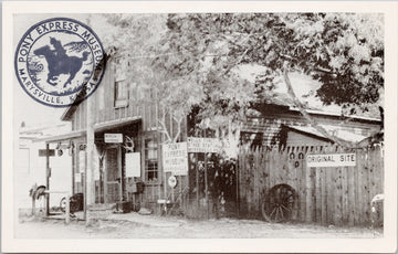 Marysville KS Pony Express Museum Wells Fargo Stage Postcard 