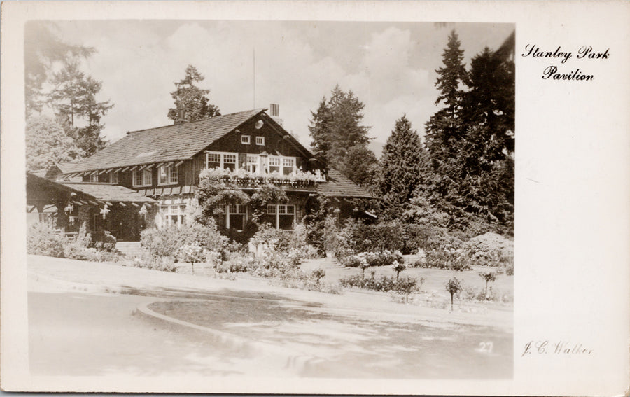 Vancouver BC Stanley Park Pavilion Postcard 