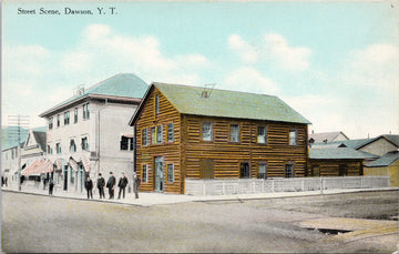 Street Scene Dawson Yukon Postcard 