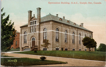 Guelph Ontario Gymnasium Building OAC c1914 Postcard