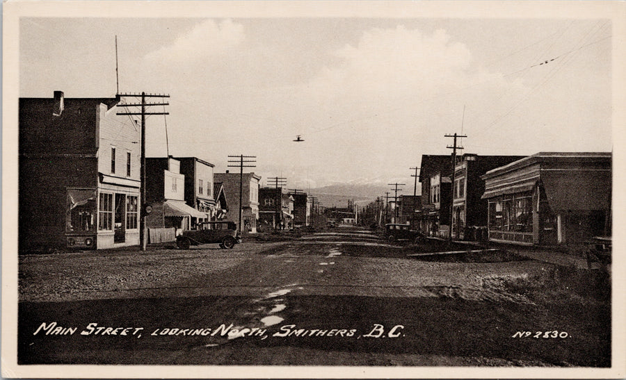 Main Street Smithers British Columbia Postcard 