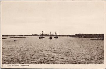 Sandy Islands Labrador NL Newfoundland Canada Boats Tuck Litho Postcard SP9
