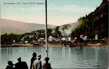 Arrowhead British Columbia from CPR Steamer Ship Postcard 