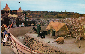 Storyland Valley Edmonton AB Three Little Bears Children's Zoo Postcard 