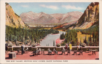 Bow Valley Banff National Park Alberta AB Golf Course Byron Harmon Postcard