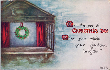 Joy of Christmas Day Year Gladder Brighter Postcard 