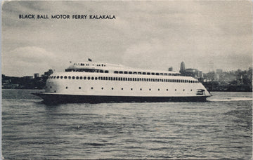 Black Ball Ferry 'Kalakala' Ship Postcard