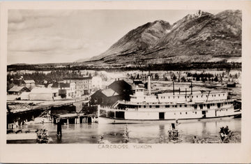 Carcross Yukon YT Tutshi Steamer Postcard 