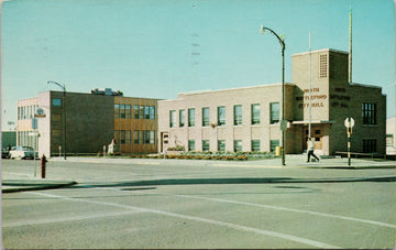 City Hall North Battleford Saskatchewan Postcard 