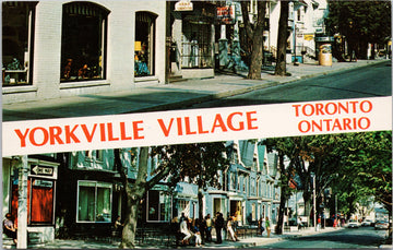 Yorkville Village Toronto Ontario ON Cumberland & Yorkville Vintage Postcard 