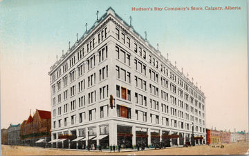 Calgary AB Hudson's Bay Company Store Postcard 