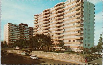 Victoria BC Lord and Lady Simcoe Apartments Postcard