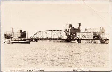 Flour Mills Keewatin Ontario ON Lakewood Studio Postcard 