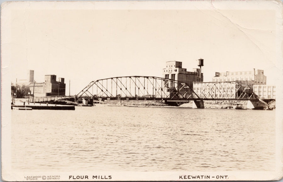 Flour Mills Keewatin Ontario ON Lakewood Studio Postcard 