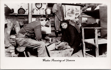 Dawson Yukon Winter Panning Prospectors Gold Mining Postcard 
