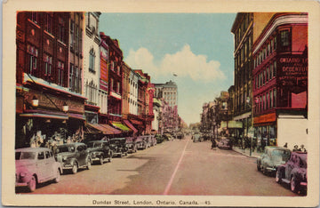 London Ontario Dundas Street Postcard 