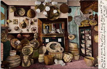Collection of Northwestern Indian Baskets Postcard 
