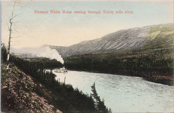 Steamer 'White Horse' Ship Thirty Mile River Yukon YT Unused #100 Zaccarelli Postcard 
