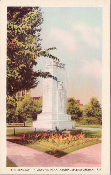 Regina SK Cenotaph Victoria Park Postcard 