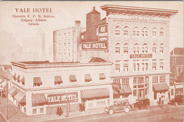 Yale Hotel Calgary Alberta Postcard