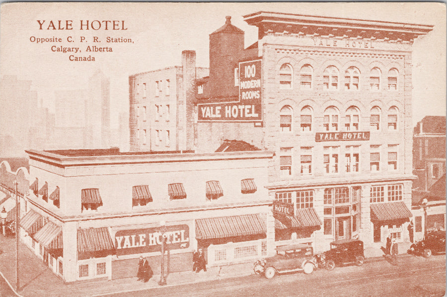 Yale Hotel Calgary Alberta Postcard