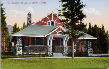 Banff Alberta Imperial Bank of Canada AB Unused Postcard