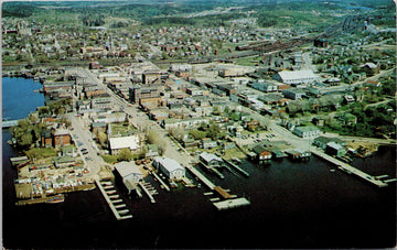 Kenora Ontario Aerial View c1969 Vintage Postcard