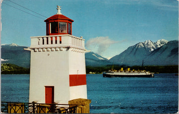 Lighthouse at Brockton Point Vancouver BC 1960s Vintage Postcard