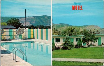 Moms Motel Grand Forks BC Multiview Swimming Pool 1960s Vintage Postcard