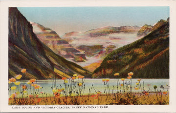 Lake Louise and Victoria Glacier Banff National Park Alberta Postcard