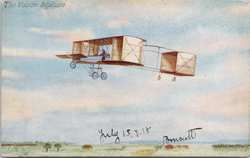 The Voisin Biplane Early Aviation Tuck Famous Aeroplanes Postcard