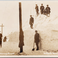 St. John's Newfoundland NL Snow Snowdrifts Harvey Road NFLD RPPC Postcard 