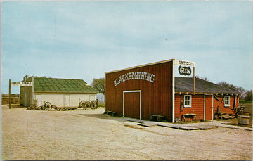 Old Abilene Kansas Blacksmith Shop Livery Stable Antiques Gifts Postcard SP11