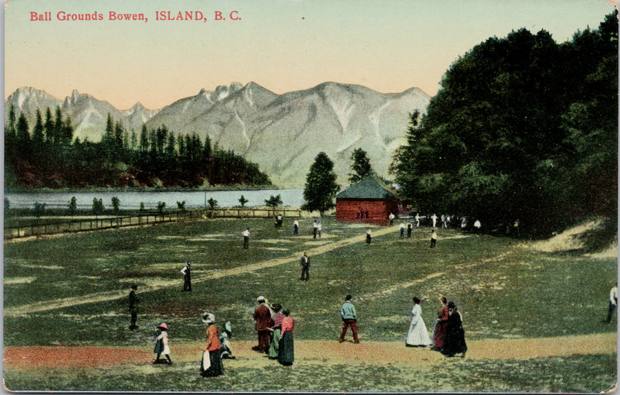 Bowen Island BC Ball Grounds British Columbia Unused Postcard