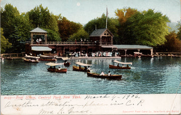 Boat House Central Park New York NY NYC Postcard 