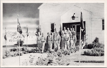 Fort Dix NJ Soldiers Leaving The Chapel Best Company Unused Litho Postcard