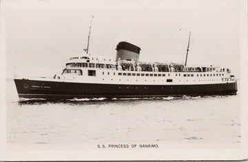 SS 'Princess of Nanaimo' Ship Steamship British Columbia RPPC Postcard 